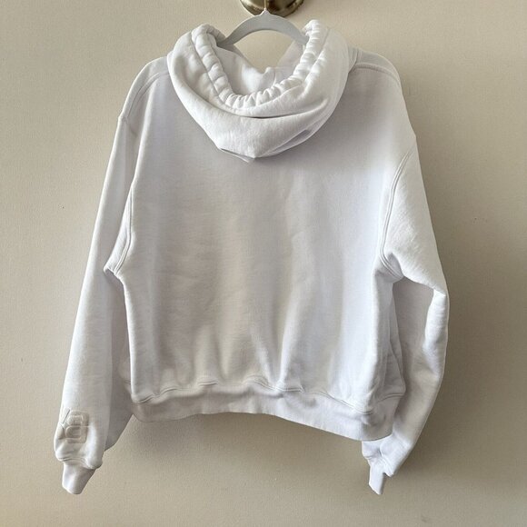 Alexander Wang PUFF LOGO HOODIE IN STRUCTURED TERRY Sz M - Picture 7 of 8